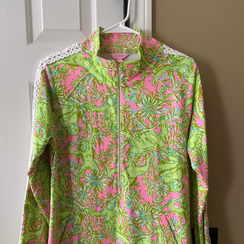 Lilly Pulitzer Chimply Chic print Popover
